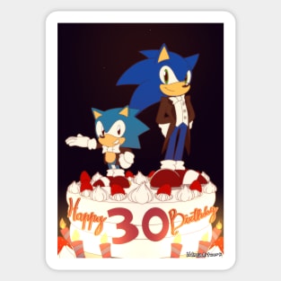 Sonic 30 th aniversary by idolnya Sticker